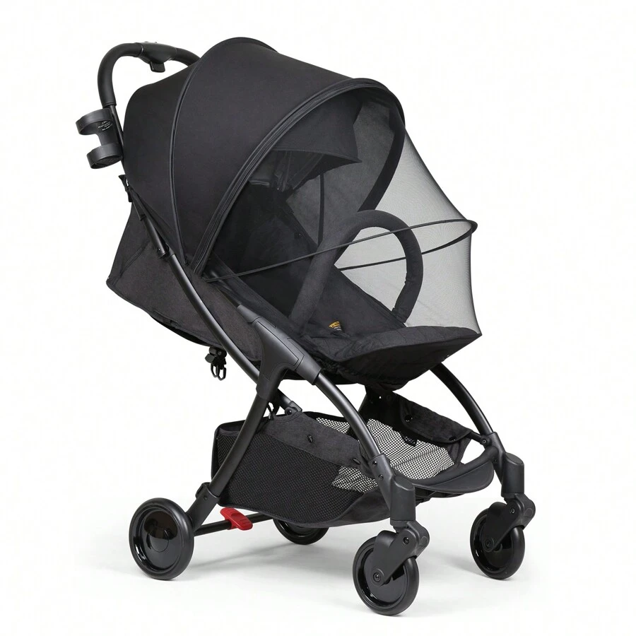 Beberoad 2 in 1 Moskitonetz mit Sonnenschutz für Kinderwagen & Buggy, Universalgröße Sonnenschutz für Kinderwagen, UV-Schutz 50+, Reißfest & Waschbar| Idealer Schutz vor Sonnenlicht