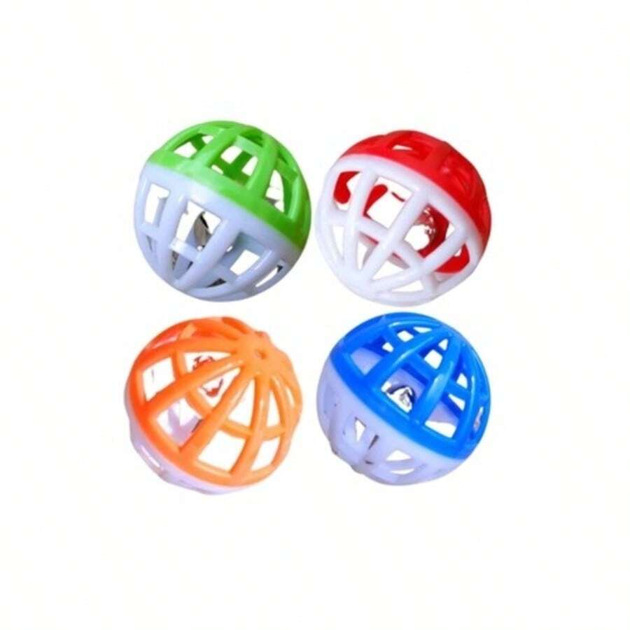 Bolinha Para Gato Com Guizo Pet Brinquedo Interativo Sonoro