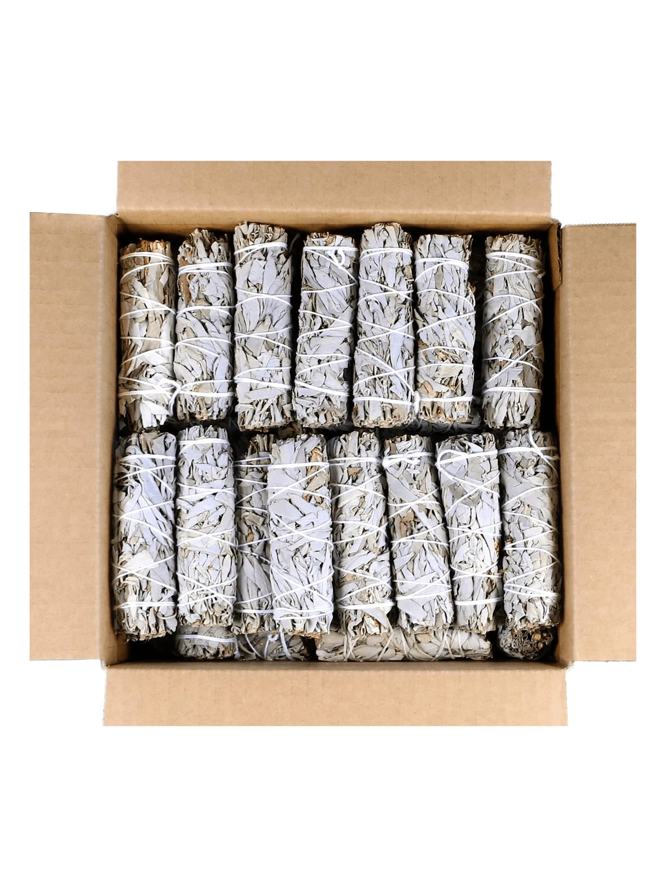 Paquete de 25 atados de salvia blanca orgánica para sahumerio para rituales caseros de limpieza, meditación y purificación, salvia blanca