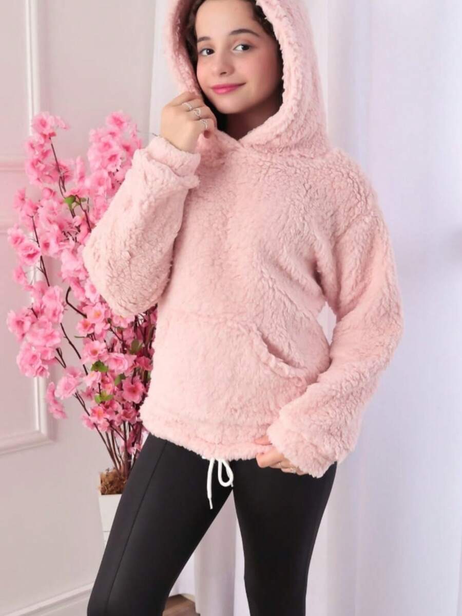 Blusa Infantil e Juvenil Teddy com Capuz Blusa Fechada Para o Inverno (BINF506)