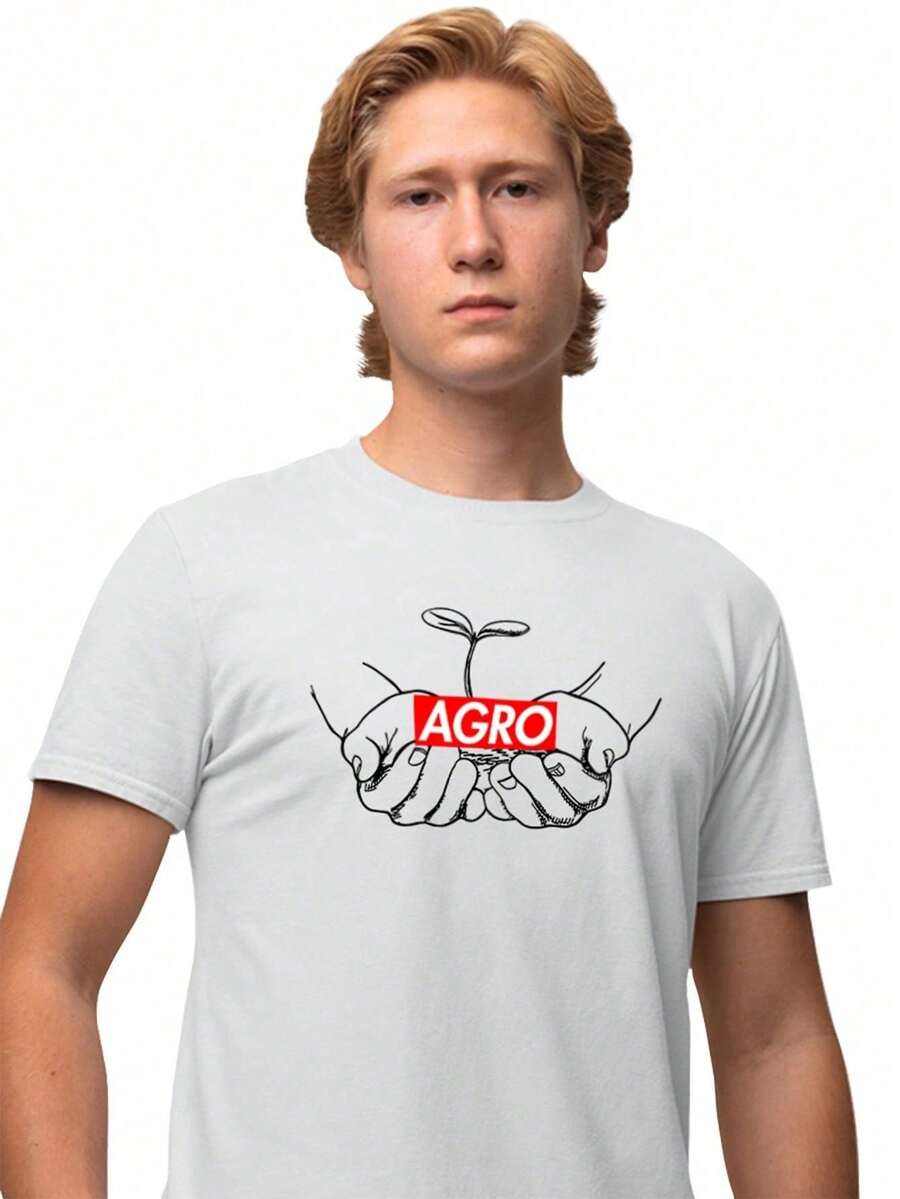 Camisa Camiseta Masculina Estampada Suprem Agro 100% Algodão Fio 30.1 Penteado