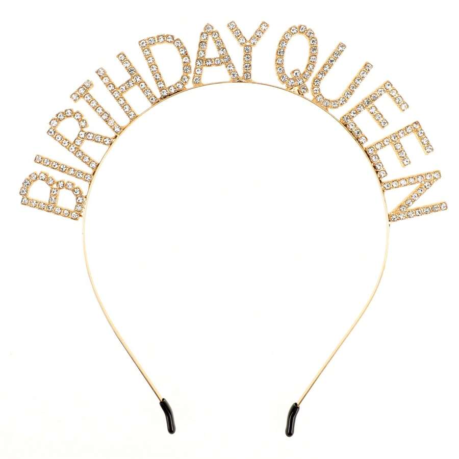 Royal 1pc Birthday Crown Birthday Queen Birthday Headband, Birthday Crown, Happy Birthday Headband, Ladies Birthday Headband, Girl Happy Birthday Accessories,Hairband,Hair Hoop Headbands
