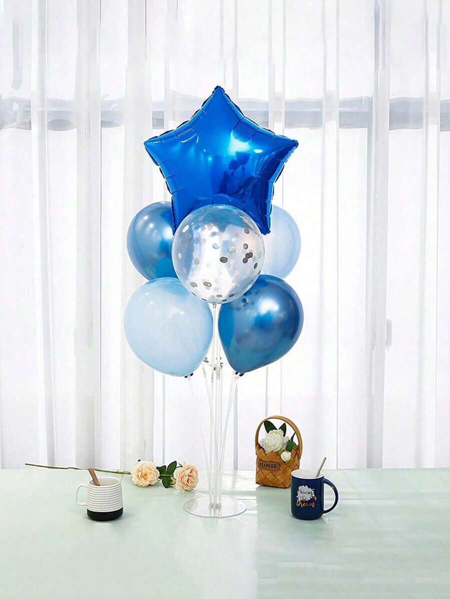 100 piezas/Rollo de Puntos adhesivos claros para globos, puntos de pegamento extraíbles y ultrafinos de doble cara, adecuados para decoración de bodas, cumpleaños y manualidades