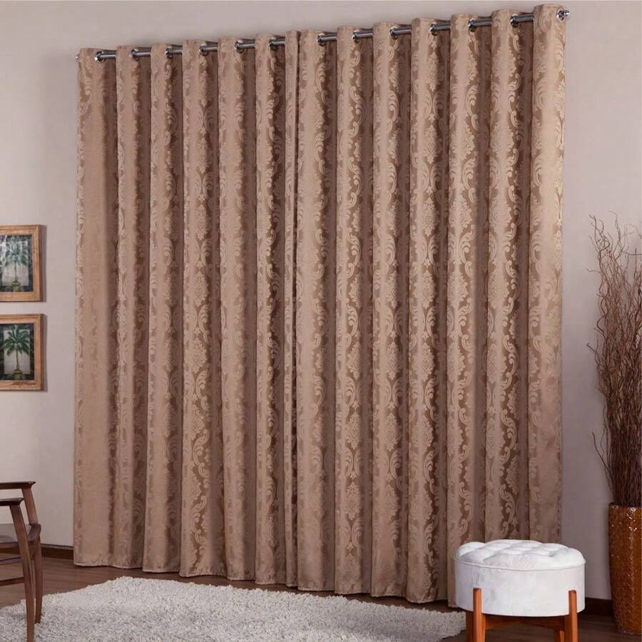 Cortina Em Tecido Jacquard 2,80 M Largura X 2,30 M Altura para Sala Quarto Escritório Varias Cores Envio Imediato Qualidade Premium