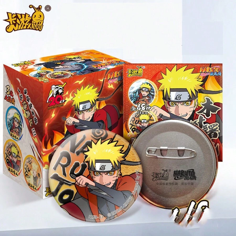 Cartoon Game Wood Dawn Badge Blind Box, 100% Genuine Chest Pin Toy