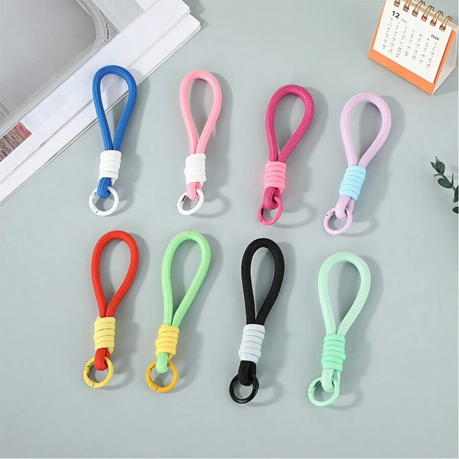 1 pezzo di laccio creativo e colorato minimalista fai-da-te per telefono, cinturino multiuso per fotocamera e telefono anti-smarrimento, cinturino per telefono e portachiavi per la scuola