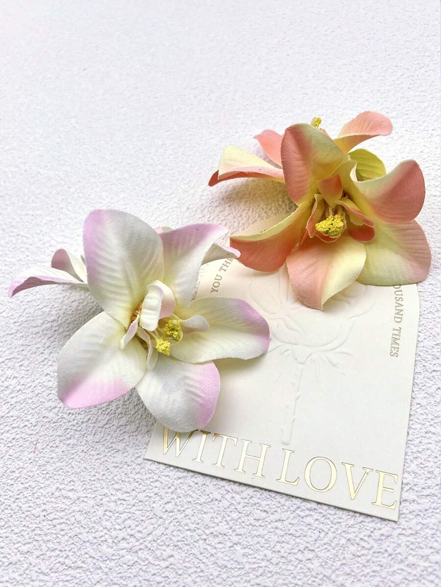 2 stuks kunstmatige bloemendecoratie haarspeld haaraccessoires voor vrouwen meisjes cadeaus Valentijnsdag Valentijnsdag klauwen haarklemmen haarspeldjes