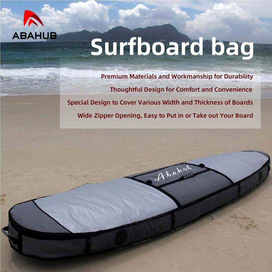 ABAHUB Bolsa de viaje premium de Abahub, funda acolchada con espuma para tabla de paddleboard de pie, bolsas de transporte de tabla de paddleboard para surf, actividades al aire libre, avión, auto, camión