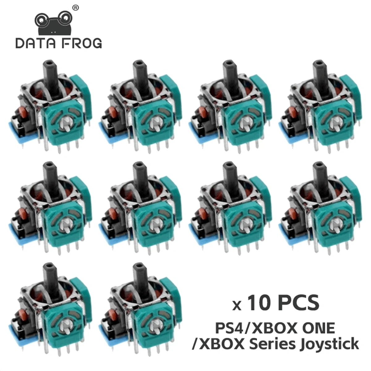 DATA FROG Pièces de rechange de manette analogique 3D DATA FROG pour les contrôleurs PS 5//Switch Pro/ One, accessoires de réparation de manchon thumb