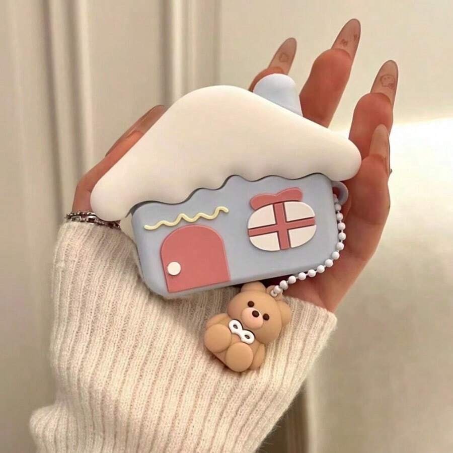 Winter Cottage Protective Case Compatible With Airpods 1/2, New AirPods 3 And Apple AirPods Pro 2, Shockproof Cover Compatible With Apple Wireless Bluetooth Earphones