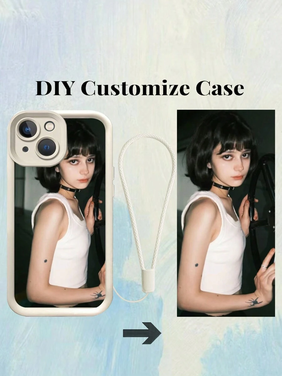 1pc Customized Personality Pattern Silicone Lens Protection Phone Case, Compatible With IPhone 16 15 14 13 12 11 Pro Max Phone Charm