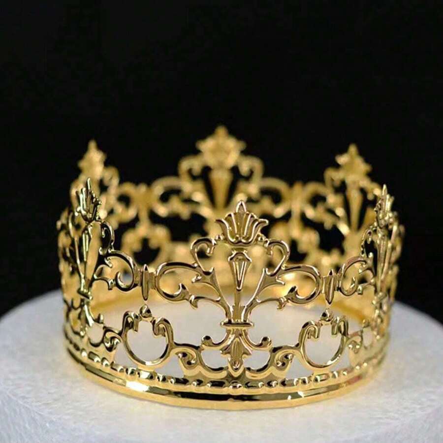 1pc Alloy Bridal Crown, Princess Tiara For Birthday, Wedding Party Decoration, Flower Bouquet Accessorize For Valentine's Day, Women's Day, Mother's Day