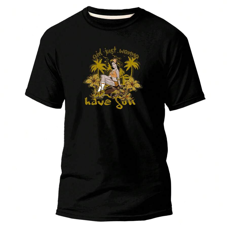 Camiseta Básica Unissex Tecido Algodão Premium Mulher Praiana EXquema DE OculosHabits Color Streetwear Style Oversized