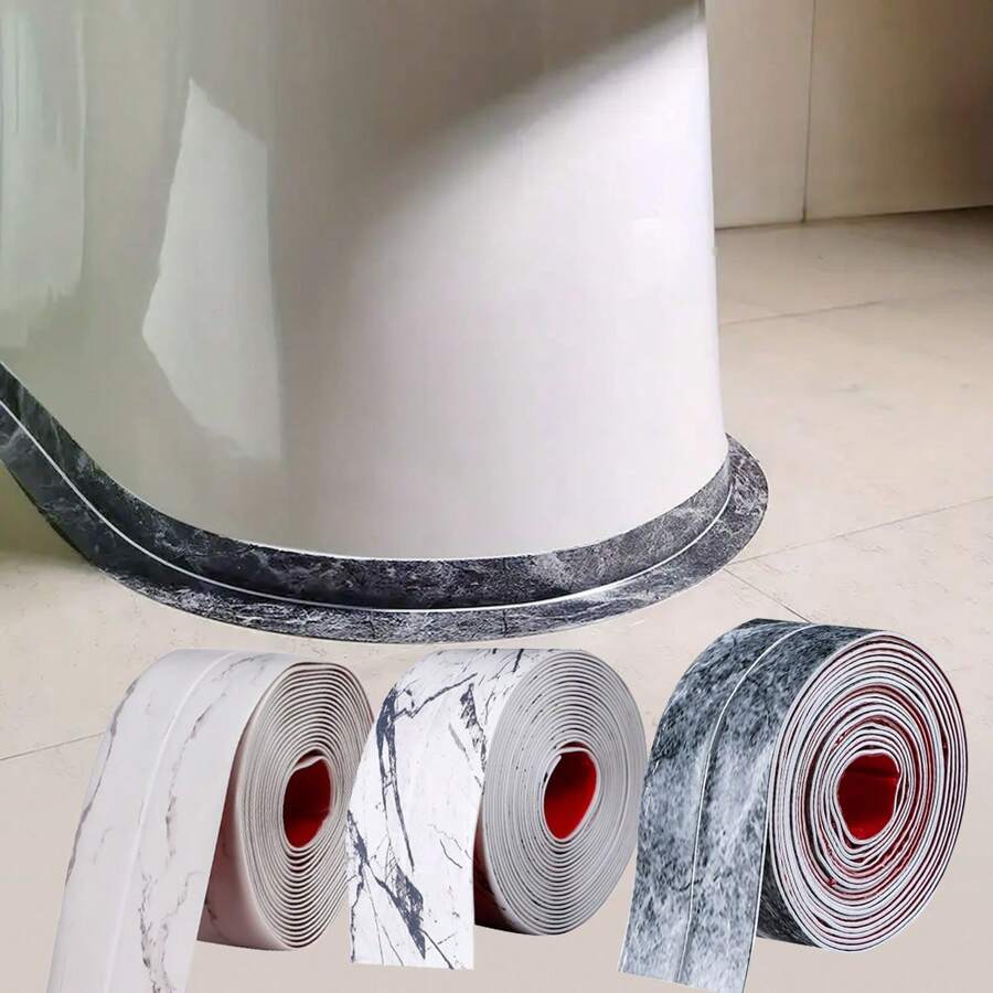 3.2m Beautifying Decoration Mold-Proof Sticker For Kitchen, Bathroom, Toilet, And Sink Corner, Waterproof Sealing Tape For Stove And Oil-Proof Home Bathroom Decor Summer Back To School