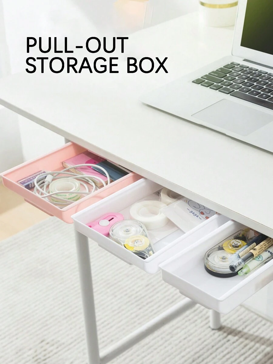 1 pezzo Contenitore da scrivania con spazio di archiviazione extra capiente, design estraibile, senza bisogno di forare, ideale per decorazioni autunnali, feste, stanza, casa, camera da letto, sole e viaggi