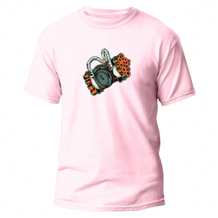 Camiseta Básica Camisa Unissex Tecido 100% Algodão Premium Mega Bomb Style OverSized Lançamento