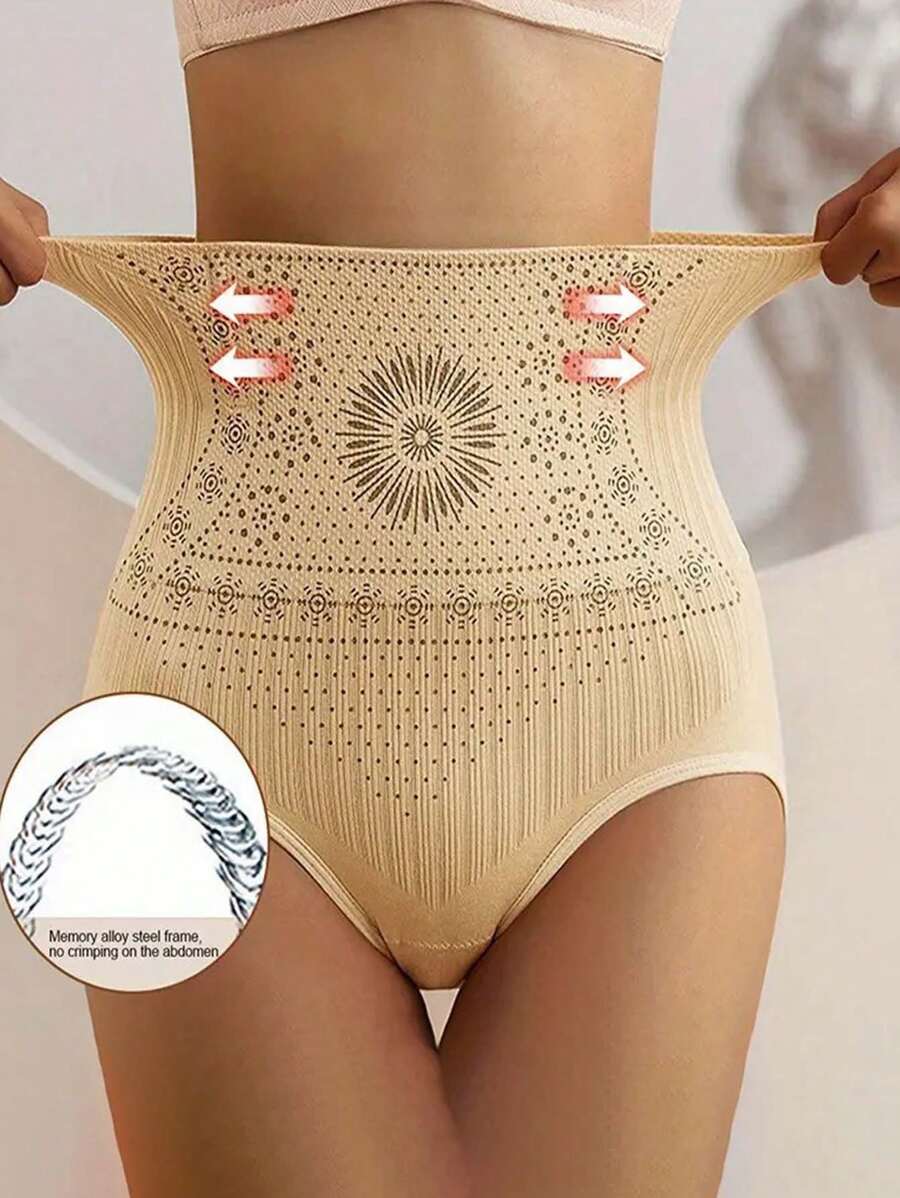 1pc Women's High Waist Tummy Control Triangle Panties Shapewear, Waist Trainer, Breathable Body Shaper, Slimming Underwear, Workout Shapewear Exercise Waist Belt Suitable For Workout Home Sports And Walk