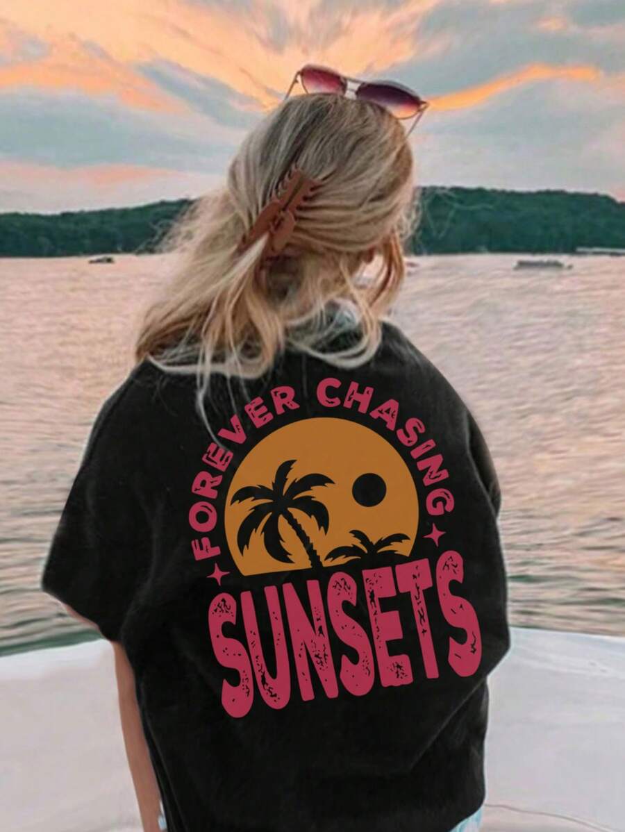 Tween-Mädchen Ein lässig bedrucktes T-Shirt mit Rundhalsausschnitt und kurzen Ärmeln für Jungen, entworfen für Sommerstudenten und kleine Kinder! Kleidung, Grafik-T-Shirts, Sommeroberteile, Kleidung