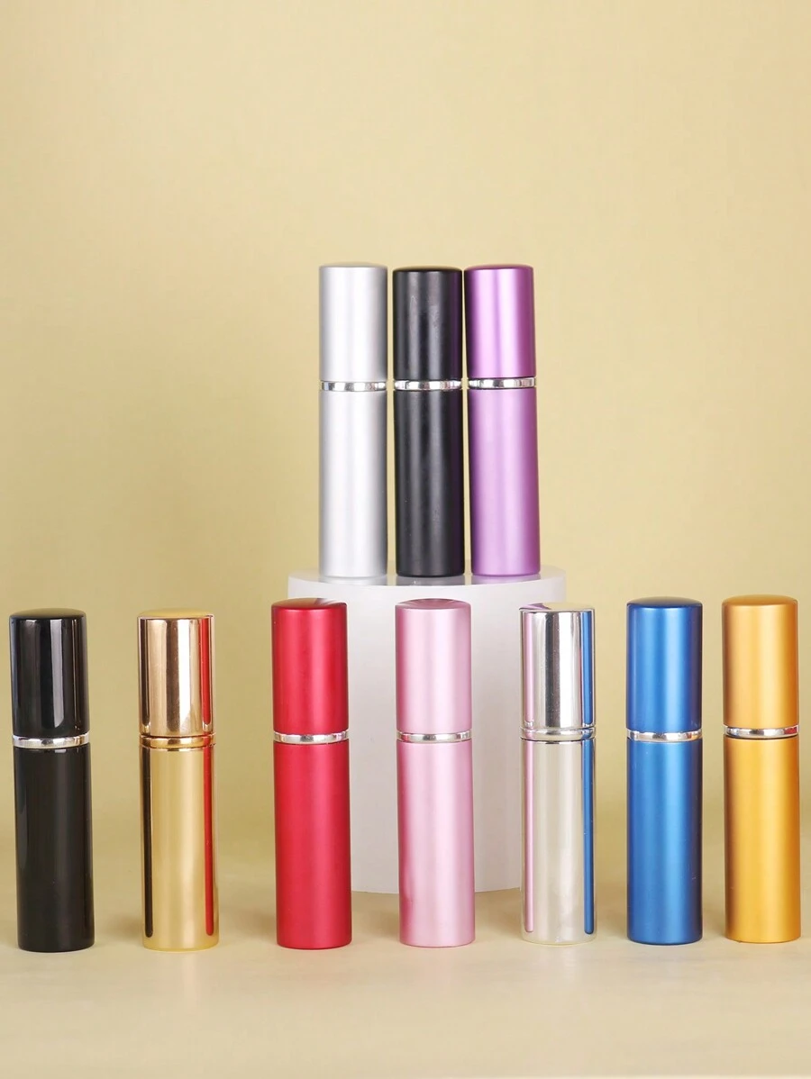 1pc/7pcs 5ml Refillable Perfume Bottle With Spray, Portable Travel Size Atomizer Cosmetic Container, Leak Proof Fragrance Pump, Mini Sized For Easy Carry And Storage