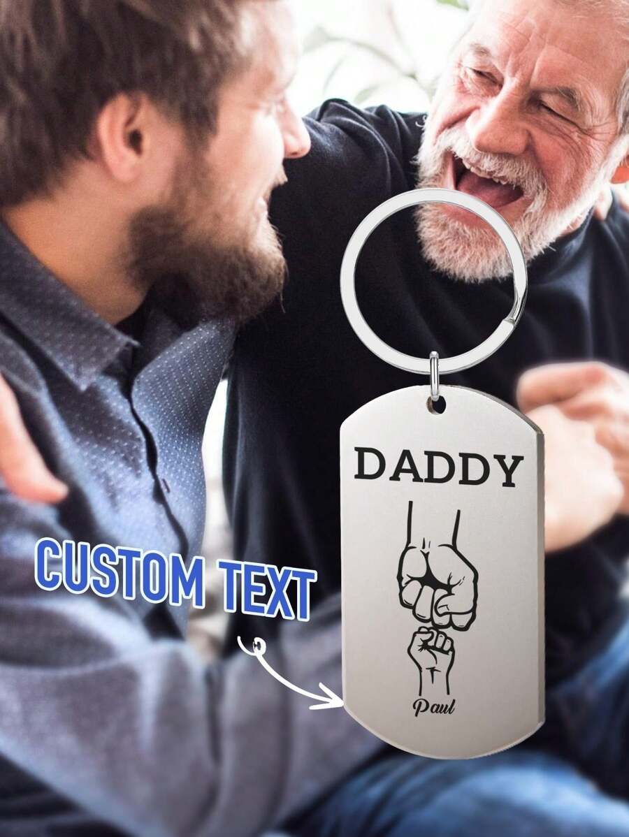 Llavero personalizado para papá, regalo del día del padre. Llavero personalizado con los nombres de los hijos e hijas, llaveros hechos a medida para papá, regalo de día del padre, regalo personalizado para hombres, regalos de cumpleaños, regalos de aniversario, regalos para papá, regalos para esposo