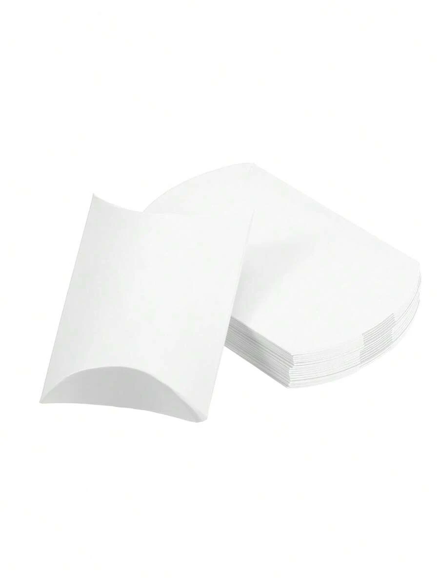 20pcs/Pack Party Favor Gift Box Paper Boxes Candy Biscuit Pillow Shape Packaging,Christmas Valentine Day