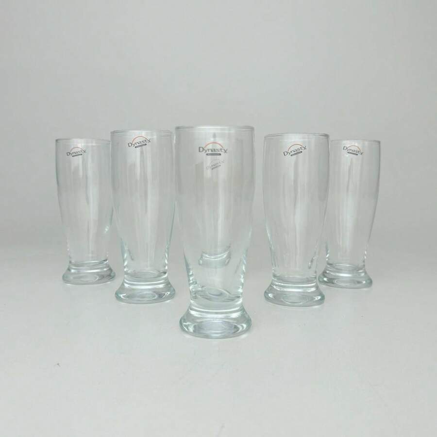 Jogo Com 6 Copos Tulipa Para Cerveja de Vidro Dynasty 200ml