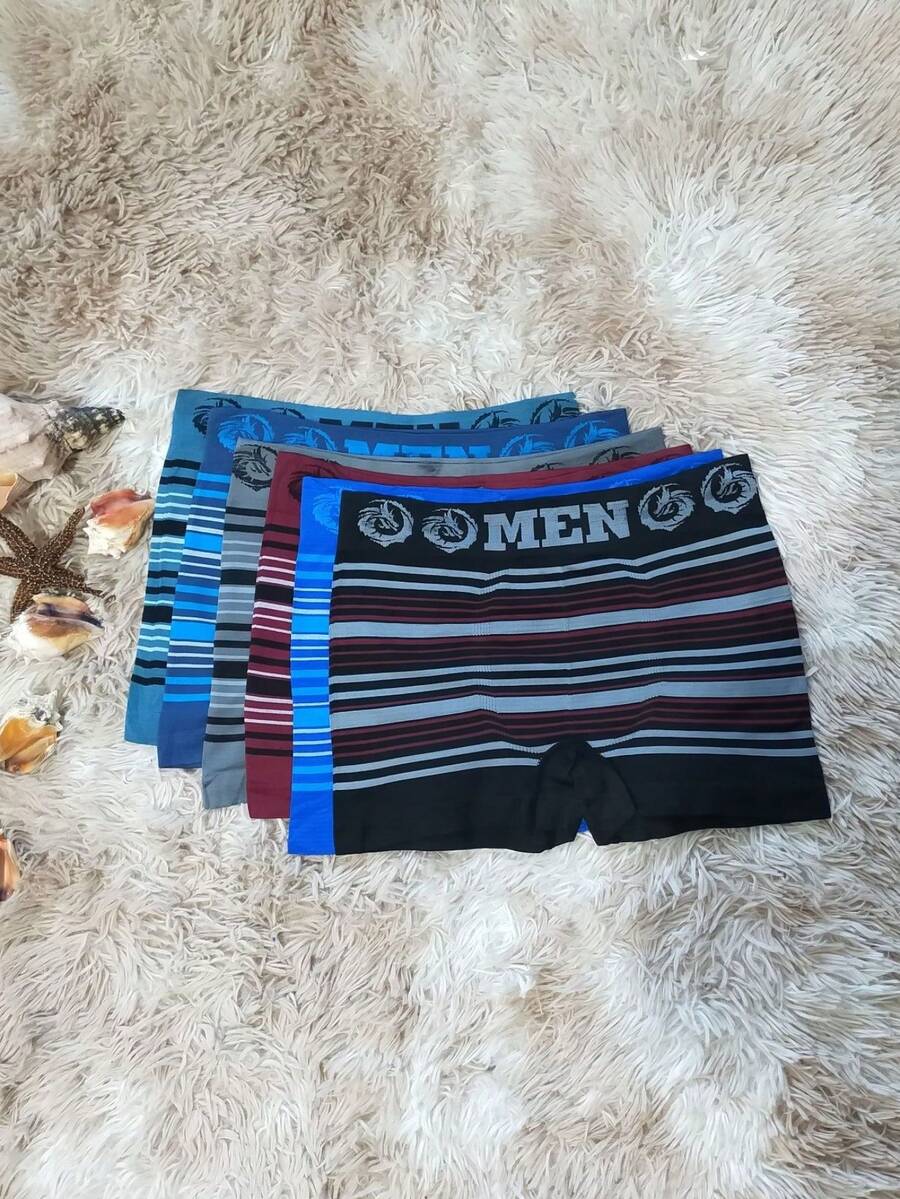 Kit Com 3 Unidades Adulto Estampas Variáveis Microfibra Cuecas Boxer masculino