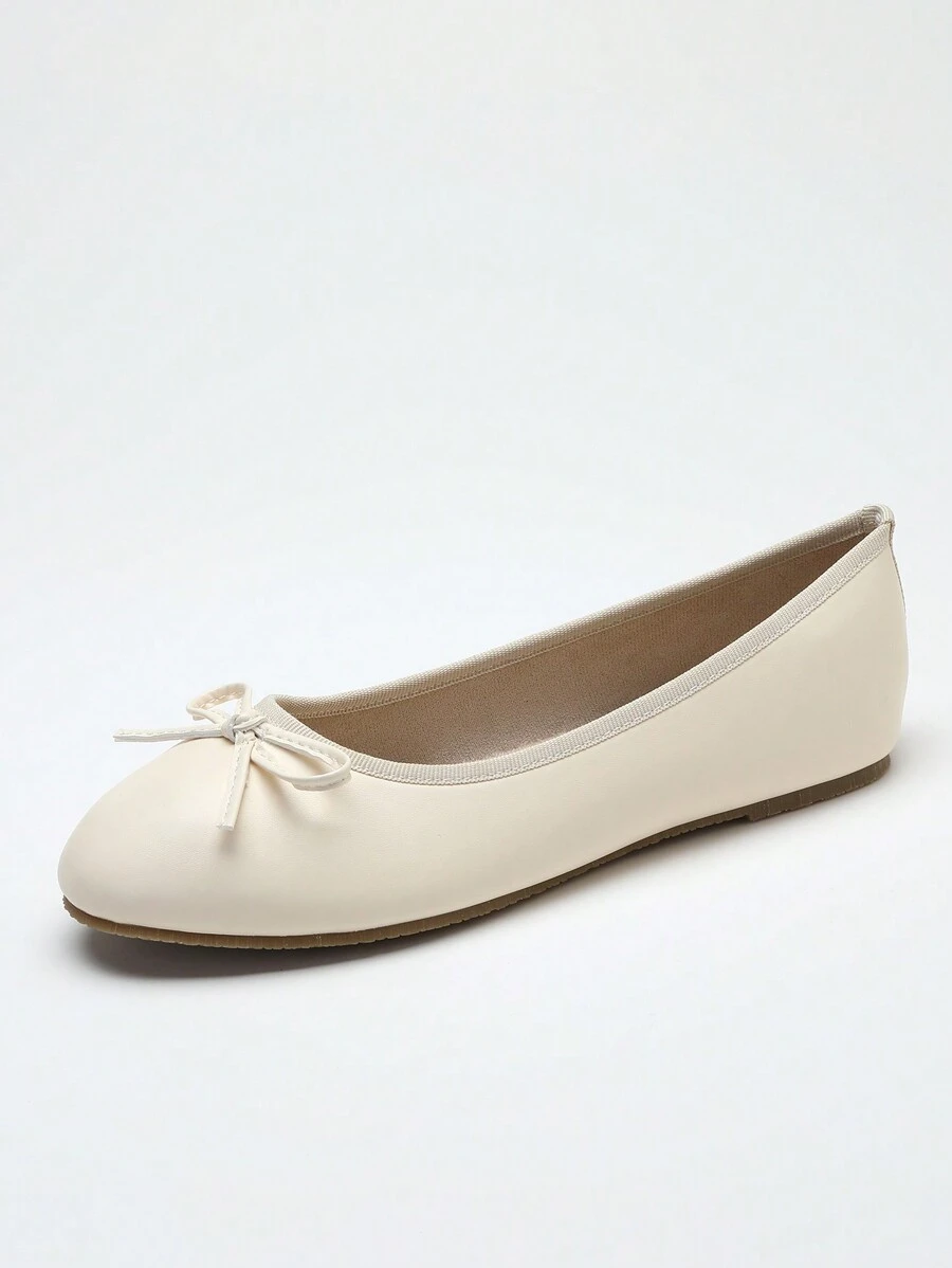Bailarinas, Nuevo Llegado, Primavera/Verano/Otoño, De Bajo Empeine Versátiles, Suela Suave, Cómodas, Ligeras, Tacón Bajo, Lazo, Zapatos, Elegantes, Apropiadas para Trabajo, Exterior, Marrón