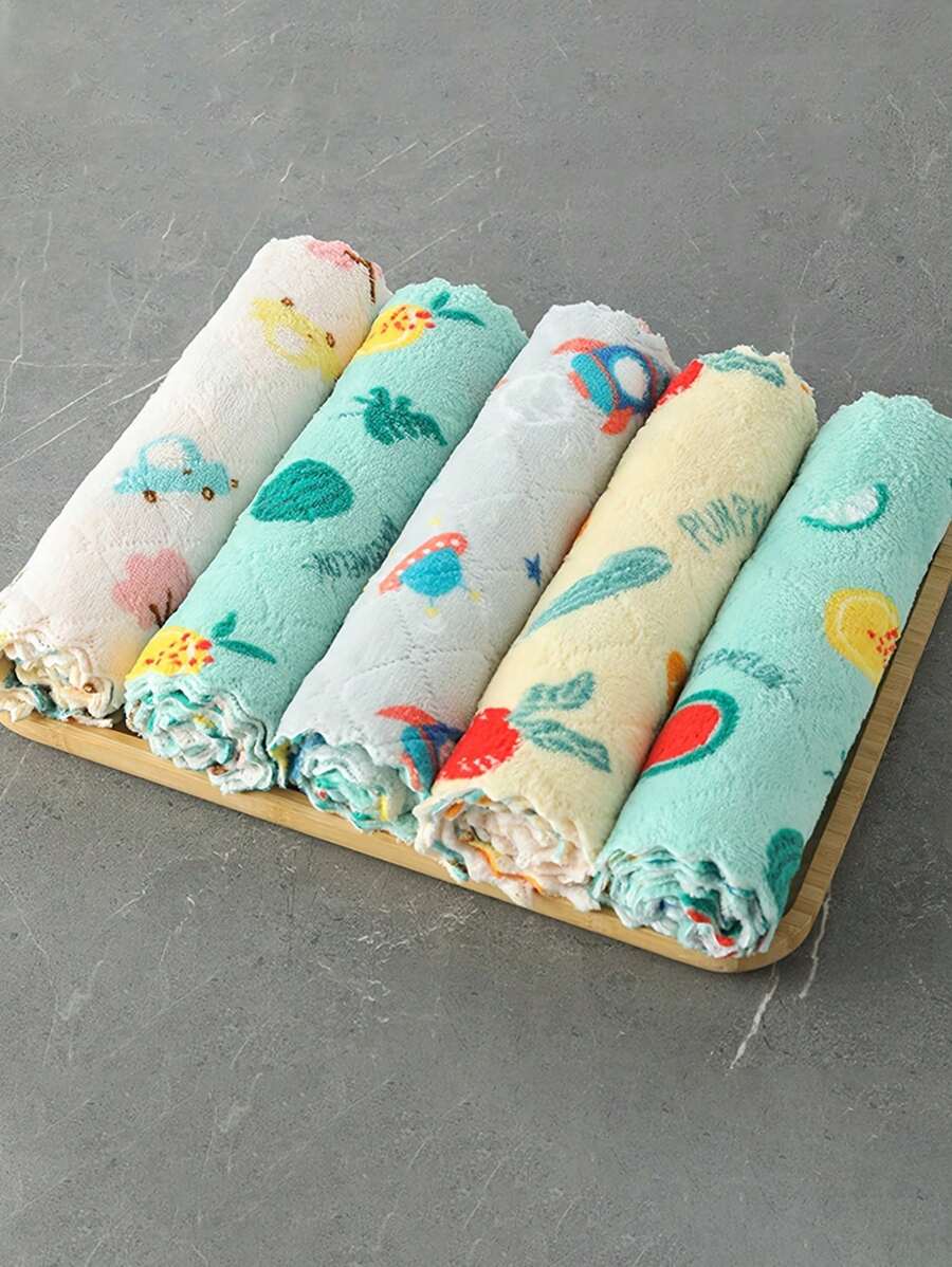 20 pièces/10 pièces/5 pièces/1 pièce Torchons de vaisselle ménagers, linges absorbants et non pelucheux, torchons de nettoyage ménagers épaissis sans huile, et linges de nettoyage de sol sont essentiels pour les appartements, la cuisine, la salle de bain, la maison et les fournitures ménagères