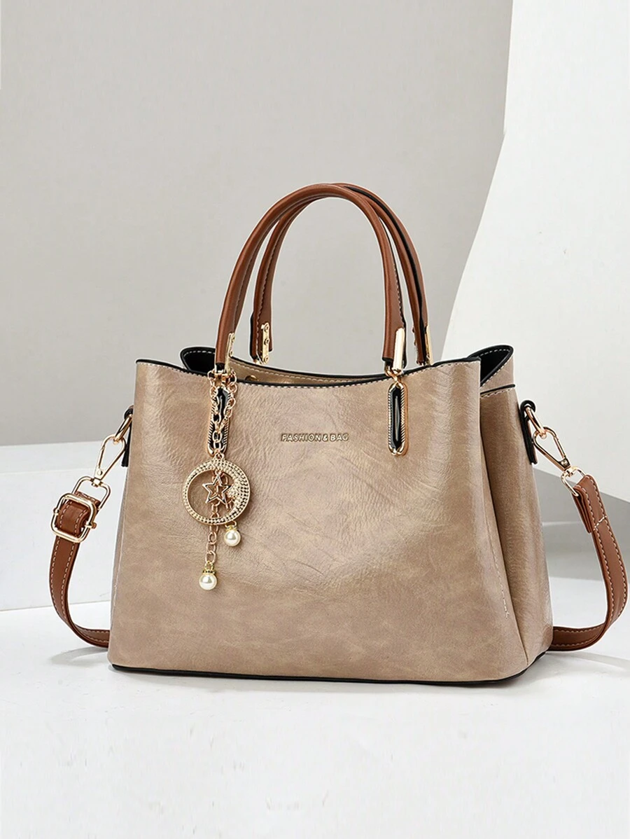 New Arrival Simple And Luxurious Ladies' Tote Bag, Casual And Versatile, With Large Capacity And Can Be Carried Shoulder Or Cross-Body, Business Casual Woman Bag Pefect For Office Business And Work, Best Mother Day Gifts Ever