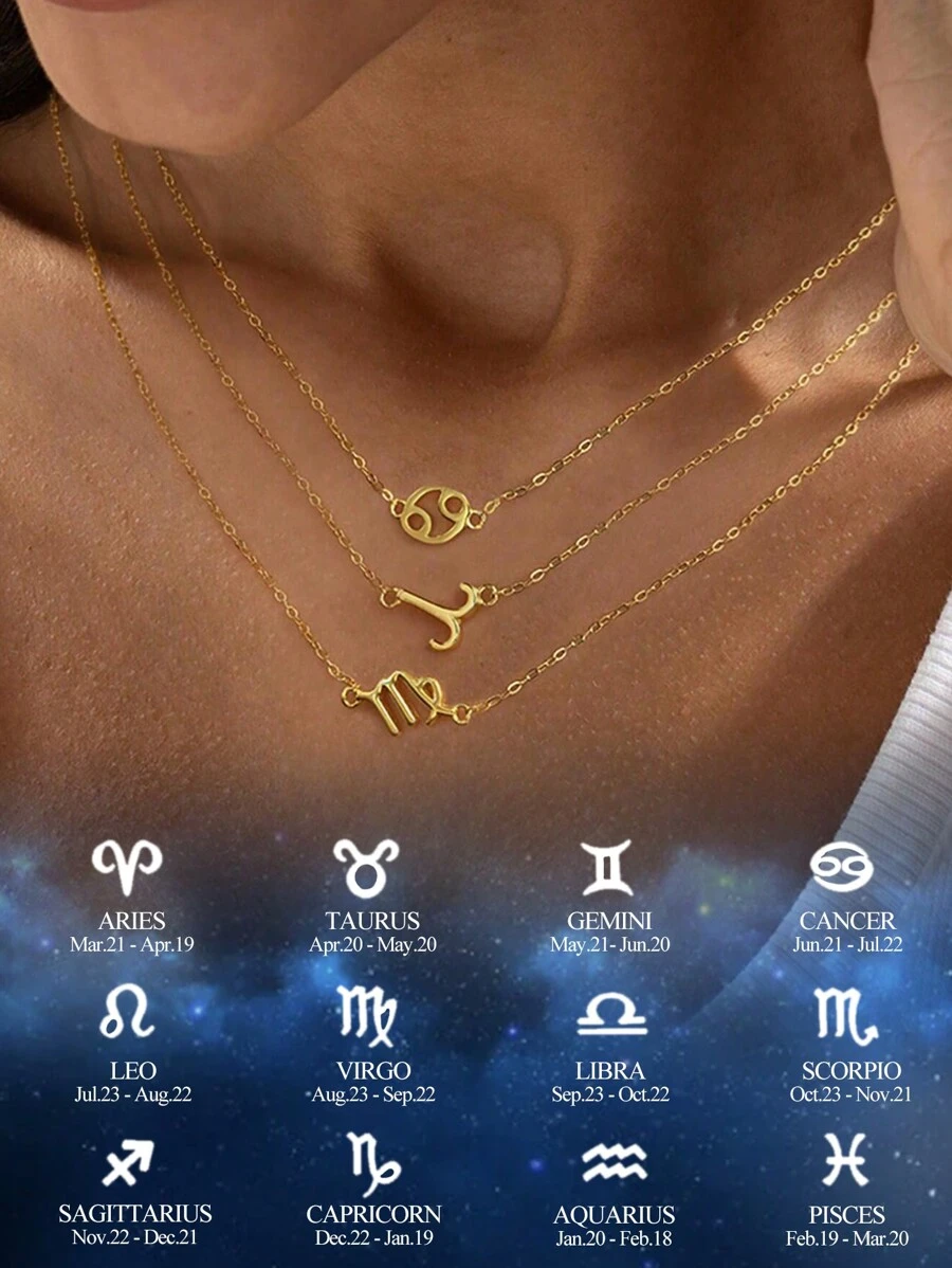 Stylever 1 Stück Einfache Zwölf Sternzeichen Schlüsselbein Halskette Damen Schmuck Für Frauen S925 Sterlingsilber Basic Glatte Schlichte Halskette Fein Schmuck Geschenke Für Mädchen Geburtstagsfeier Für Tägliche Dekoration