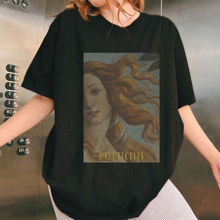 The Birth Of Venus Shirt, Botticelli, Italian Renaissance Art History T Shirt, Art Lover Gift, Art Tee