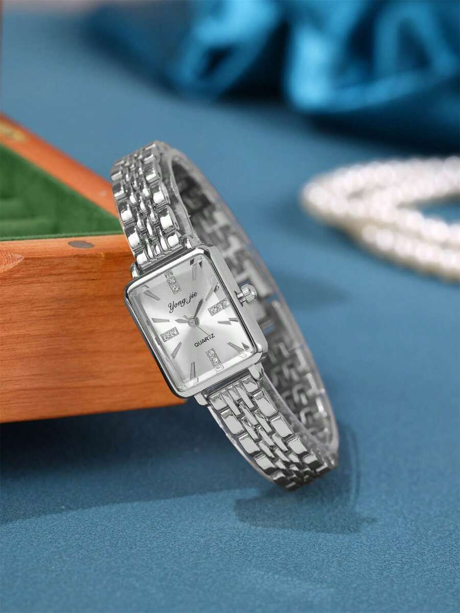 Novo Lançamento! 1 Peça Relógio de Quartzo Pulseira Simples Feminino, Design Minimalista e Clássico, Personalidade Única, Adequado para Uso Diário e Presente, Ideal como Presente para Estudantes Voltando às Aulas