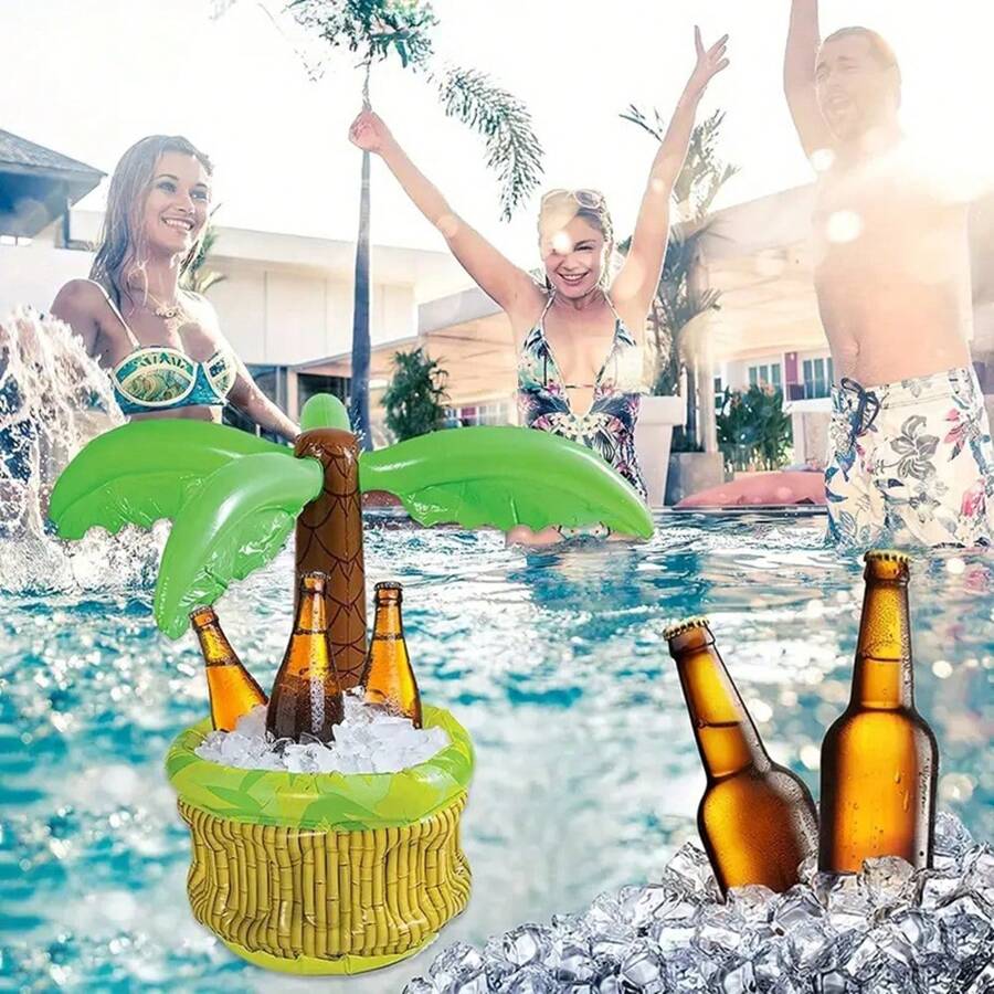 Pool Party Water Ice Bar Cactus Coconut Ice Bucket Halloween Event Party Decoration