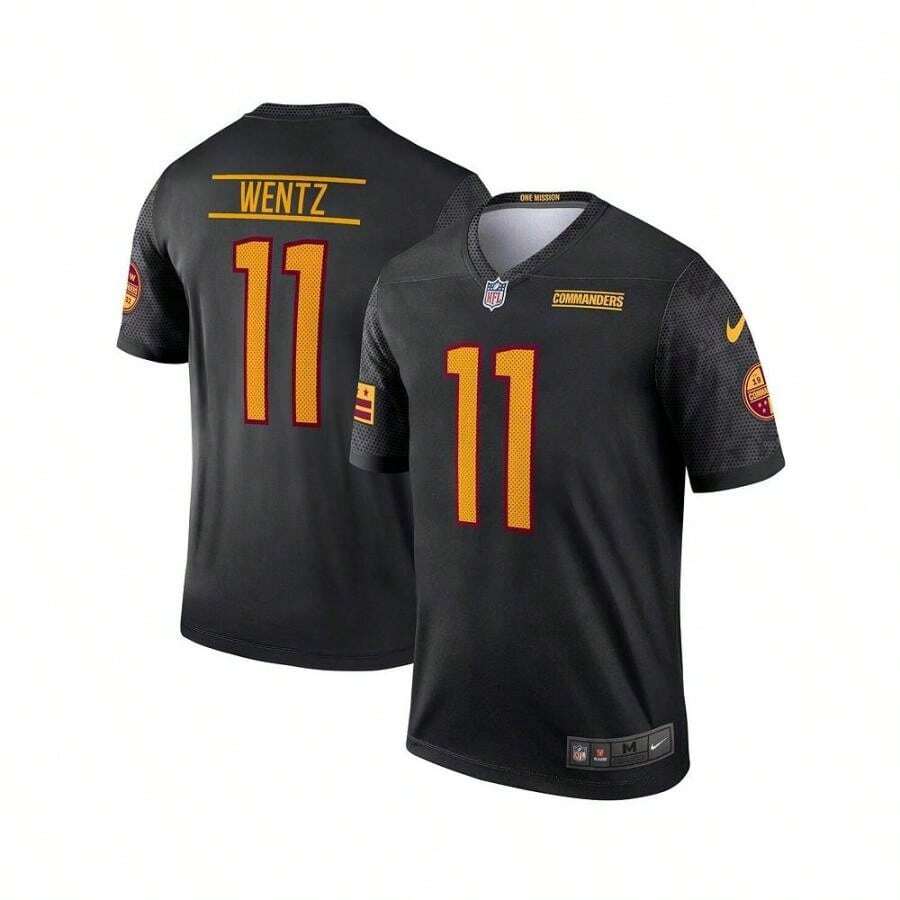 Nike Men's Carson Wentz Black Washington Commanders Alternate Legend Jersey