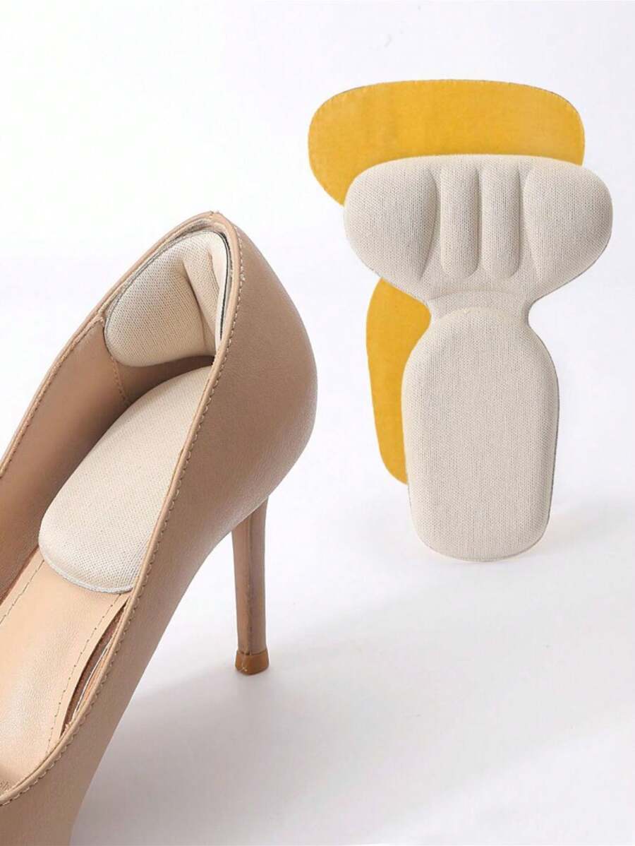 2pairs Heel Grips Liner Cushions Inserts For Loose Shoes, Heel Pads Snugs For Shoe Too Big Men Women, Filler Improved Shoe Fit And Comfort, Prevent Heel Slip And Blister
