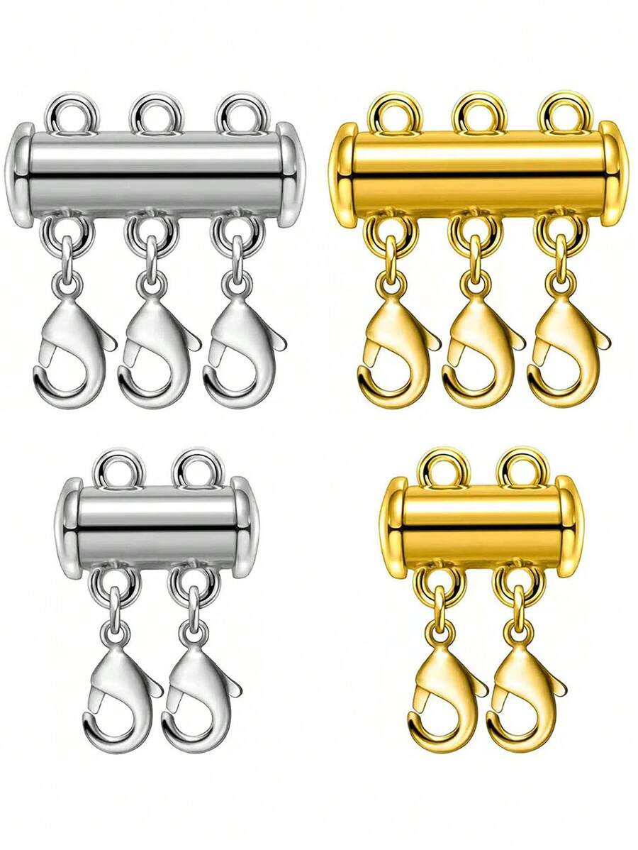 Conector deslizante de cierre de collar multicapa para cadenas de serpiente de múltiples hilos