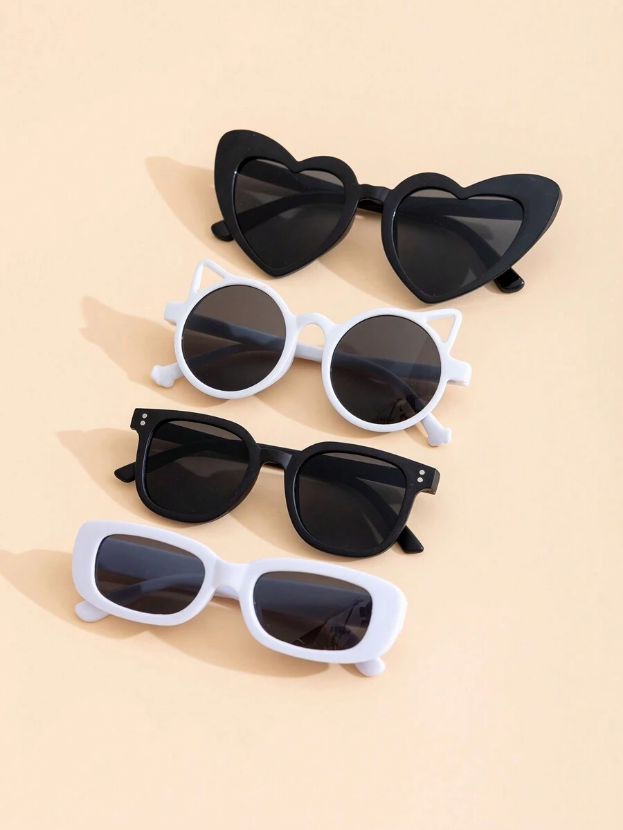 4pcs/3pcs/1pc Fashionable Eyeglasses, Adorable Baby & Kids Glasses - Back To School Gift For Children