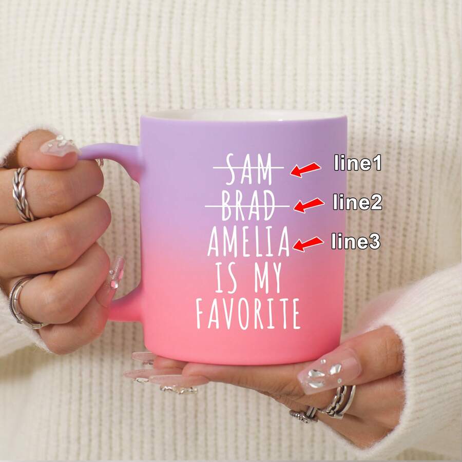 1 stuk gepersonaliseerde grappige favoriete kindmok, kerstcadeau voor moeder, favoriete zoon, favoriete dochter, gepersonaliseerde moedermok, moedercadeau, Moederdagcadeau