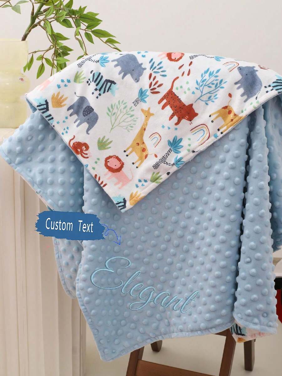 1 pieza Manta de bebé personalizada, Manta de bebé con diseño de dinosaurio, Manta de bebé personalizada, Manta de dinosaurio para bebé niño, Regalo de bebé personalizado, Recién nacido, Regalo cálido, acogedor, suave y cómodo, personalizado y único, regalo ideal para él, ella, papá, mamá, familia, amigos, mascotas, para aniversarios, el Día de la Madre, cumpleaños, Día del Niño, Día del Padre, graduación, bodas, Navidad, inauguración de casa, para sofá, cama, coche, dormitorio, sala de estar