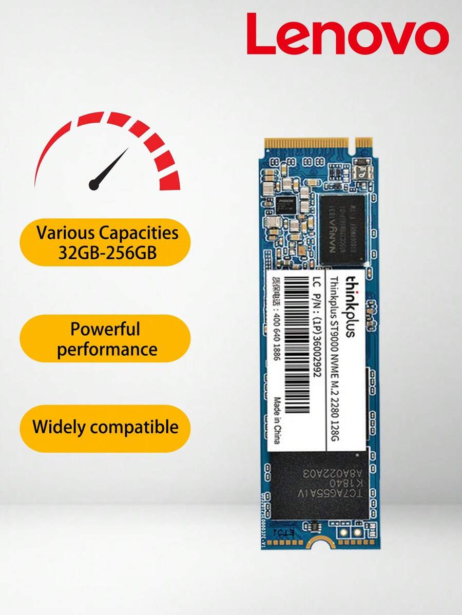 Lenovo ThinkPlus ST800 SSD Nvme M2 1TB, 512GB, 256GB, 128GB SSD M2 Disco Interno Unidade de Estado Sólido M.2 2280 PCIe 3.0 Disco Rígido Para Desktop e Laptop