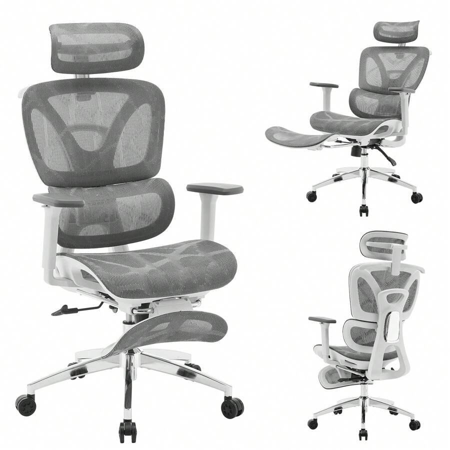 Ergonomic Office Chair, High Back Ergonomic Desk Chair With Adjustable Lumbar Support