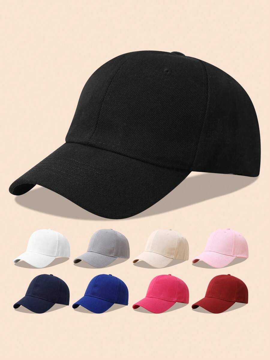 1 Stück Einfarbige Baseballkappe, geeignet für Outdoor-Aktivitäten, Sonnenschutz