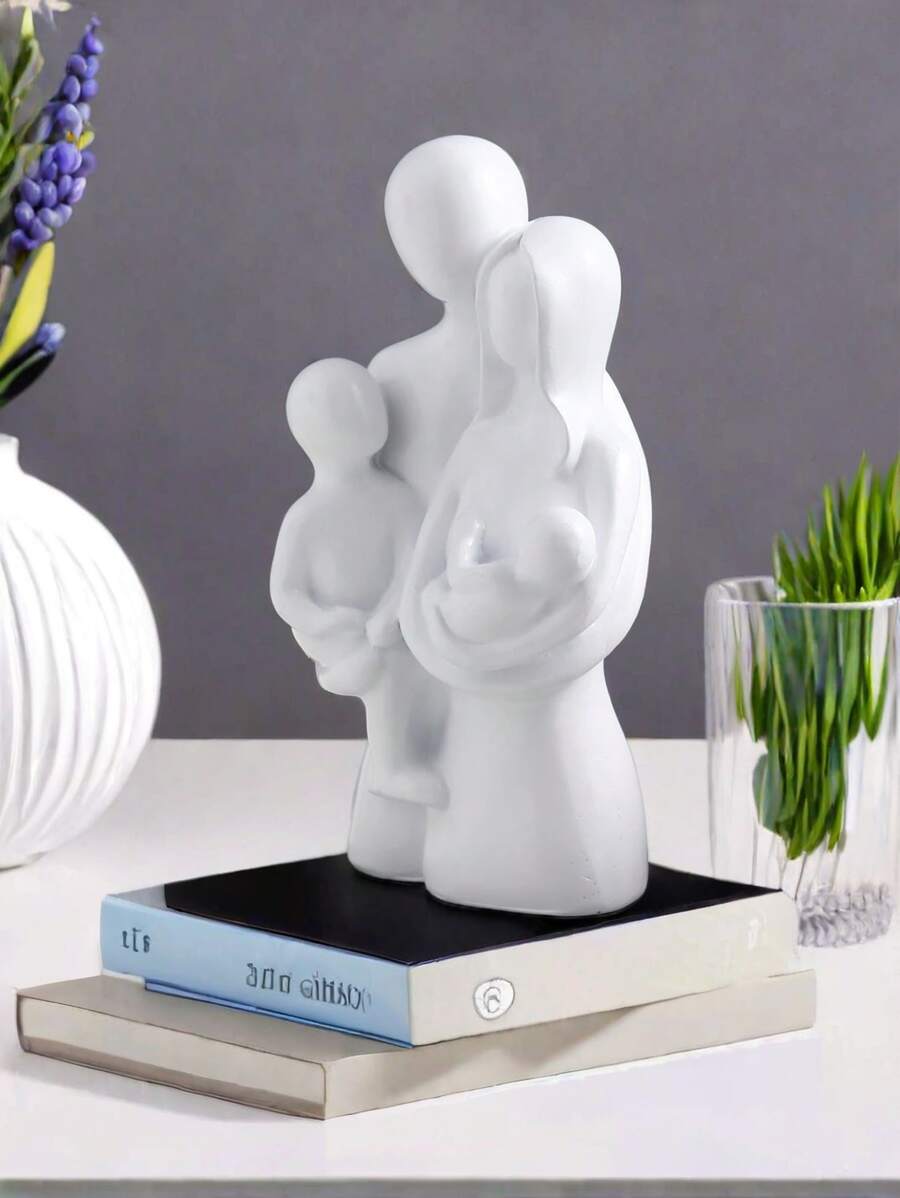 1 pieza Estatua de pareja abrazándose como decoración de resina, figura romántica de regalo con escultura significativa para decoración de estantes de dormitorio, hogar u oficina