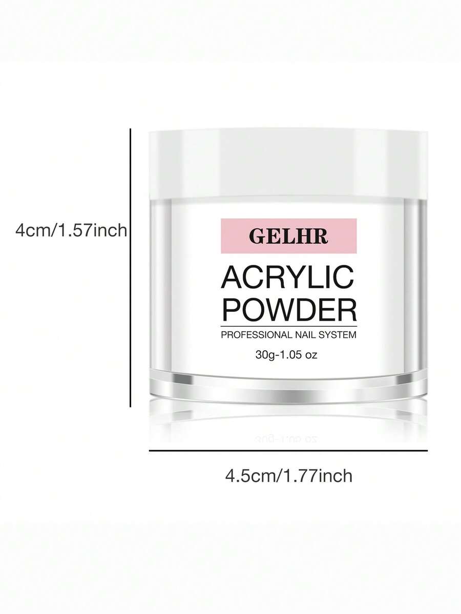 Gelhr Acrylic Nail Powder Set Colors Clear Nude Pink White Acrylic Powder Colored Acrylic