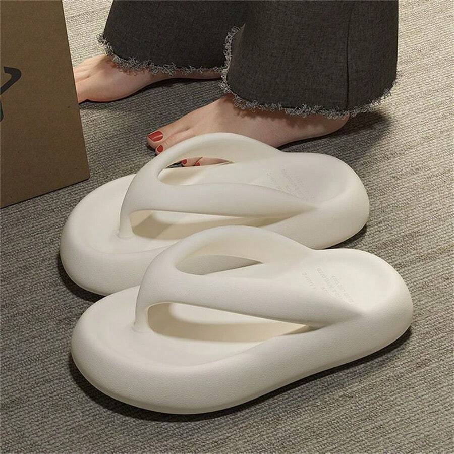 New Summer Women's Home & Outdoor Slip-Resistant Platform Flip Flops