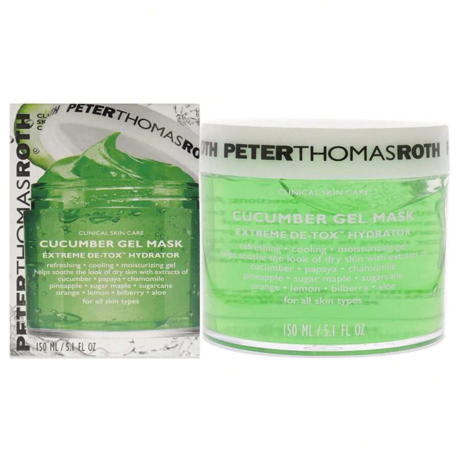 Peter Thomas Roth Cucumber Gel Mask Extreme Detoxifying Hydrator By Peter Thomas Roth For Unisex - 5.1 Oz Mask