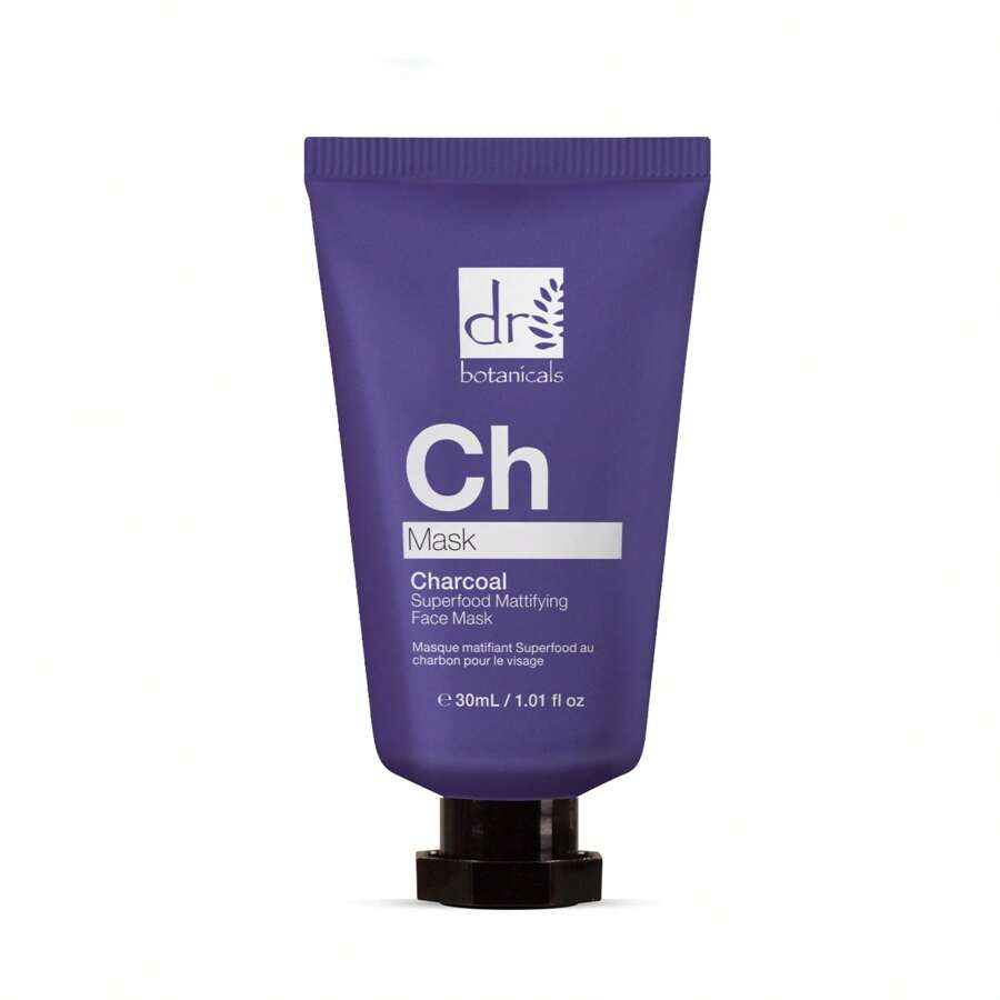 Dr. Botanicals Masque Matifiant au Charbon Végétal 30 ml Soin Vegan. Anti-Âge - Livraison en 3-4 jours ✅