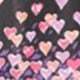 BLACK FLOATING HEARTS