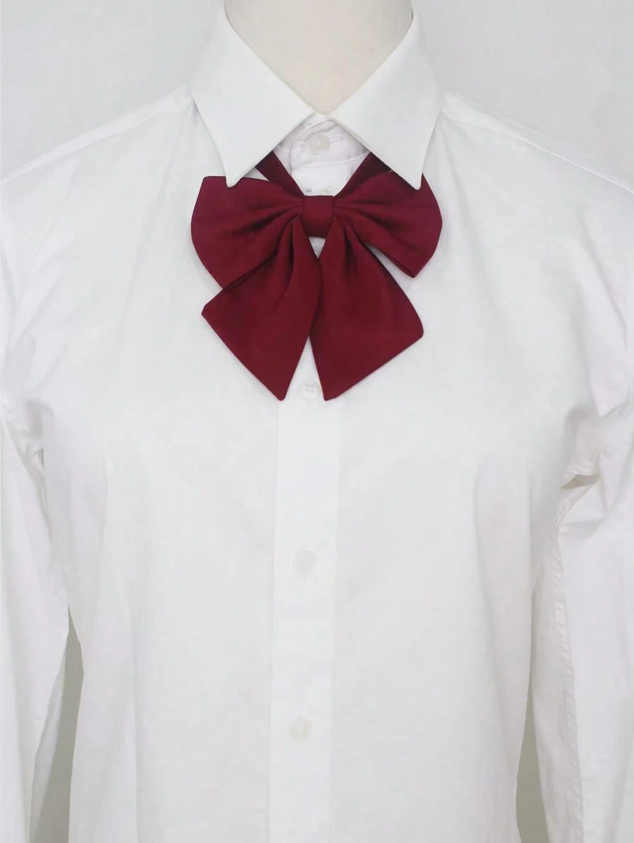 Ein handgemachtes Polyester JK Knopf-Kragen-Krawattenband Accessoire für Frauen, geeignet für Schuluniform, JK-Uniform, Alltagskleidung, Feiertage und Valentinstag